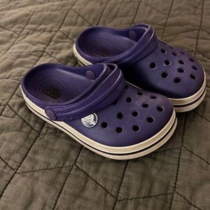 Purple Kids Crocs size 8